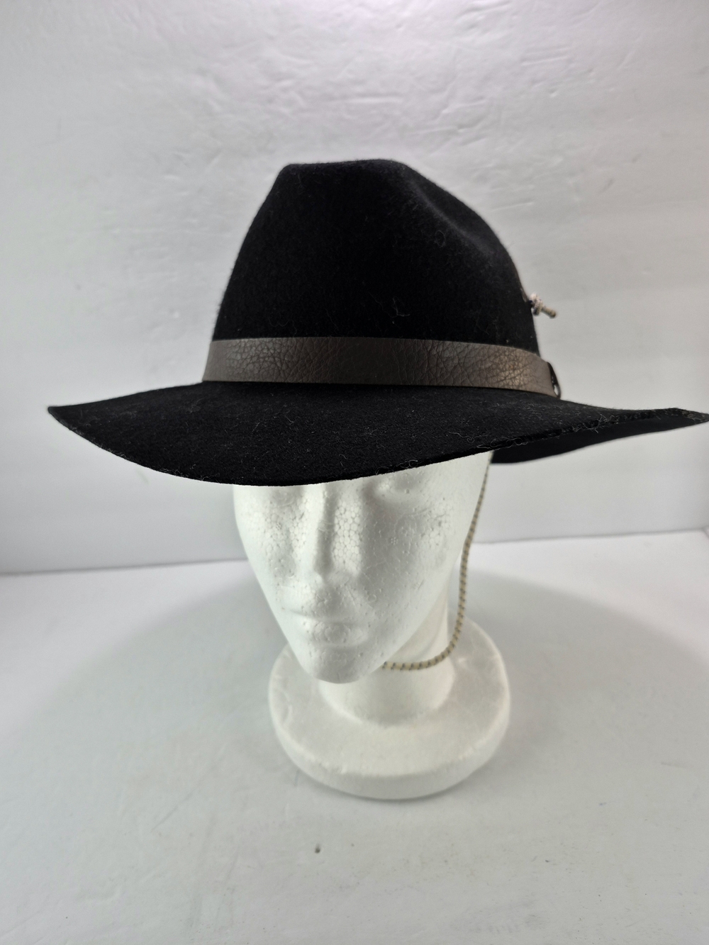 Broner Autumn Lite Wool Felt Outback Hat Black Large Western Americana Adventure